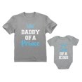 thumbnail image 1 of Daddy Of a Prince & Son Of a King Father & Baby Boy Matching Set Shirt Bodysuit Daddy Gray Medium / Son Gray 12M (6-12M), 1 of 8