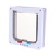 thumbnail image 1 of Puerta con solapa de seguridad para perros y gatos con cerradura de 4 vías, puerta para gatitos, cachorros, mascotas (blanco L) Ndcxsfigh Para estrenar, 1 of 8