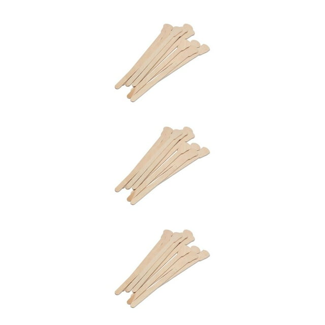Seitruly Barra de cera para el cabello, herramienta de limpieza de desechable para encerar, pieza de madera, suministros de belleza para raspar, Type1 NO1 Seitruly CBP213362