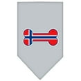 thumbnail image 5 of Pet and Dog Bandana Screen Printed, "Bone Shaped Norway Flag", 5 of 10