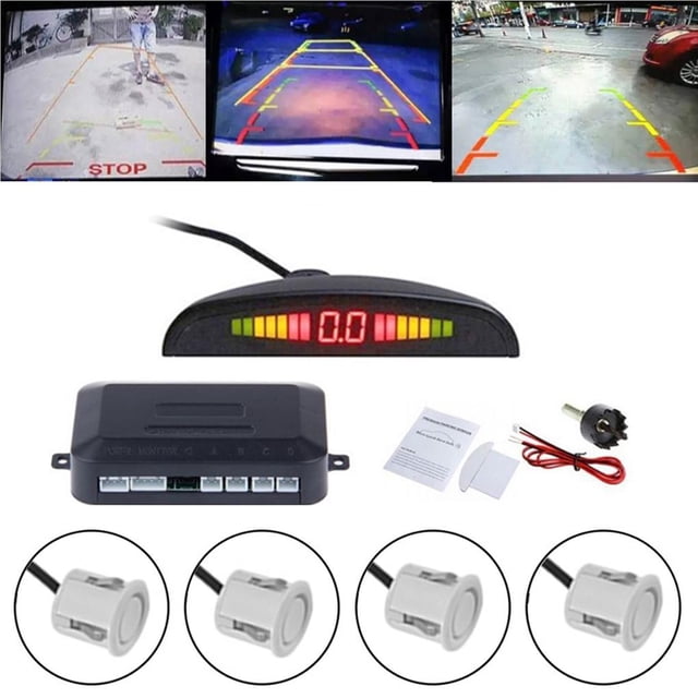 VONKY Parking Sensor 12V 0.5W Handy Installation Sensoring Device Radar Automatically Starting Craftsmanship Park Auxiliary Accuracy White