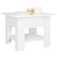 thumbnail image 2 of vidaXL Table Basse Blanc 55x55x42 cm Bois d'Ingénierie, 2 of 4