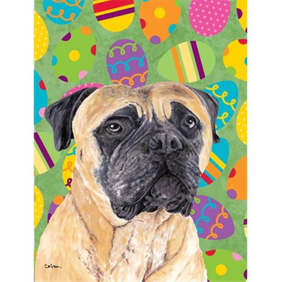 11 x 15 in. Mastiff Easter Eggtravaganza Garden Size Flag