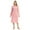Pink, variant on Miyanuby Womens Nightgown Long Sleeve Polka Dot Sleepshirts Button Down Loungewear House Dress Casual Soft Sleepwear Henley Nightdress, S-2XL