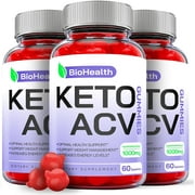(3 Pack) BioHealth Keto ACV Gummies - Apple Cider Vinegar Supplement for Weight Loss - Energy & Focus Boosting Dietary Supplements for Weight Management & Metabolism - Fat Burn - 180 Gummies