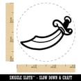 thumbnail image 2 of Scimitar Curved Pirate Sword Rubber Stamp for Scrapbooking Crafting Stamping - Small 3/4 Inch, 2 of 7