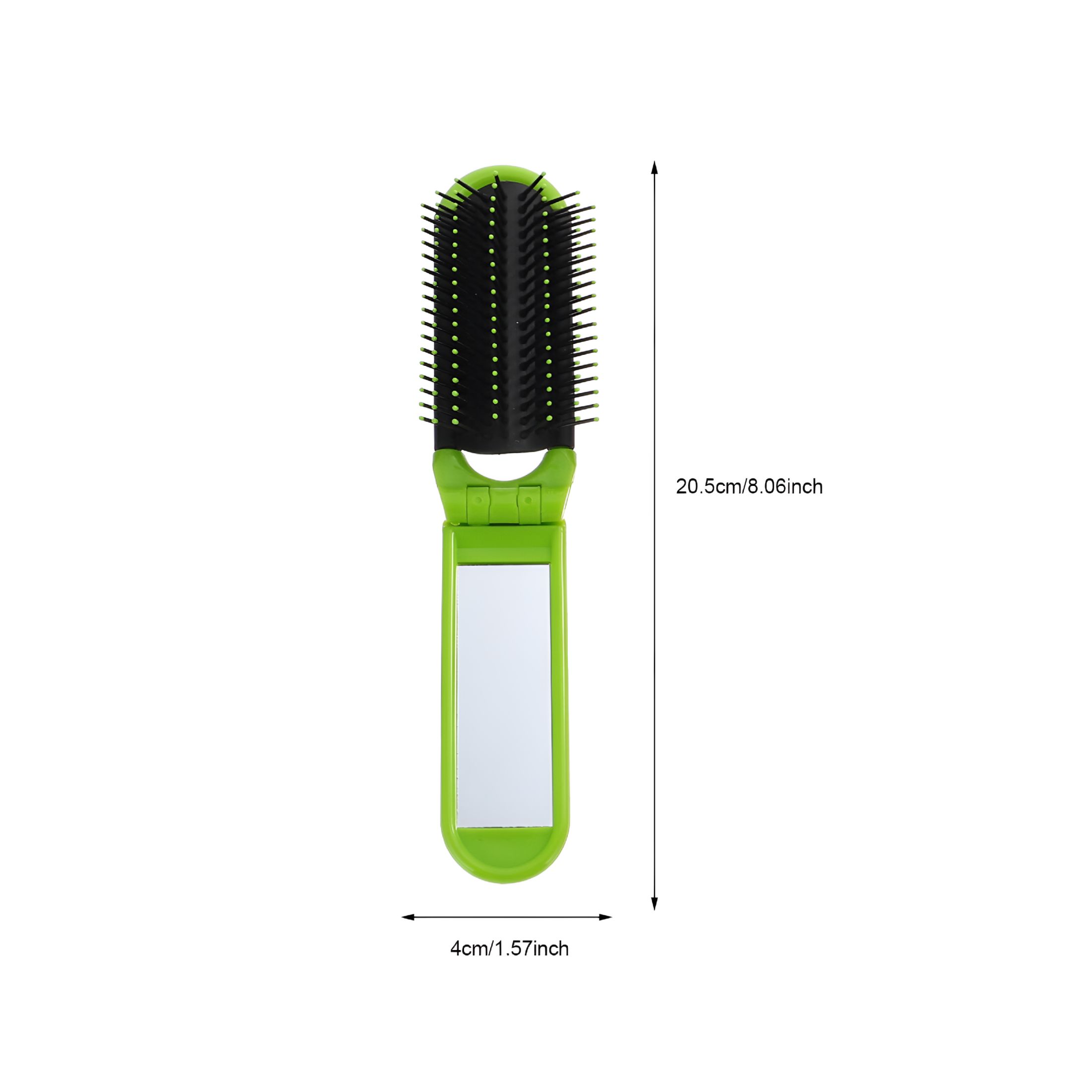 ACDANC 2026 New Folding Hair Brush with Mirror in Assorted Colors for Travel Synthetic Material 4Pcs Portable Mini for Home, Travel, Office
