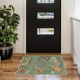 thumbnail image 6 of Moynesa 2'x3' Floral Rugs for Entryway, 2x3ft Washable Kitchen Rugs Ultra-Thin Soft Rug, Non Slip Indoor Door Mat Stain Resistant Boho Small Rug Low-Pile Throw Rug for Bathroom Bedroom,Green, 6 of 8
