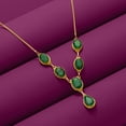 thumbnail image 3 of Ross-Simons 43.00 ct. t.w. Emerald Y-Necklace in 18kt Gold Over Sterling, Women's, Adult, 3 of 6