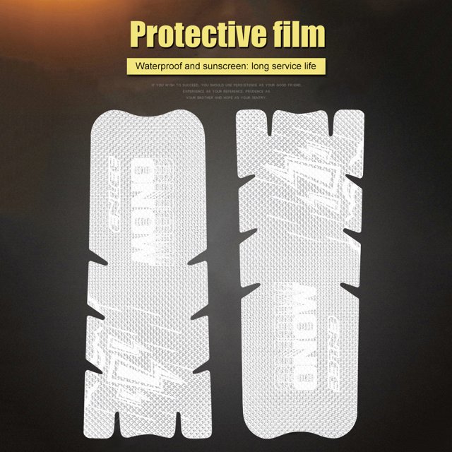 Película Adhesiva Protectora Para Manivela De Bicicleta ENLEE Bike Crank película protectora impermeable manivela pegatina (patrón Flash)