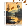 thumbnail image 3 of Qisvanset 12x16 Inch Psalm Landscape Canvas Wall Art, Vintage Scripture Mural Art Household Interior Decor, 3 of 8