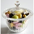 thumbnail image 3 of Decorative Glass Candy Dish with Lid, Crystal Cut Glass Candy Bowl for Sugar, Candies, Cookies, Chocolate, 3 of 7