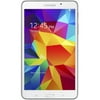 Samsung, Ingram Certified Pre Owned Galaxy Tab 4 SM-T230 Tablet, 7", Quad-core (4 Core) 1.20 GHz, 1.50 GB RAM, 8 GB Storage, Android 4.4 KitKat, White, Refurbished