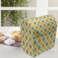 thumbnail image 3 of Retro Stand Mixer Cover, Classical Checkered Pattern in Yellow and Green Colors Striped Crossed, Kitchen Appliance Organizer Bag Cover with Pockets, 5 Quarts, Marigold Green Cream, by Ambesonne, 3 of 4