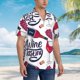 thumbnail image 3 of Fotbe Red Wine Glass Bottle Camisa Hawaiana para Hombre Unisex – Camisa Casual de Verano con Botones de Manga Corta de Algodón y Lino,X-Large, 3 of 7