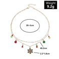 thumbnail image 3 of Collar con colgante de árbol de Navidad de cristal para hombres y mujeres, campanas de colores delicados, joyería de clavícula de moda, regalo de fiesta, 3 of 4