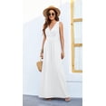 thumbnail image 4 of Vestido largo suelto sin mangas de verano para mujer Vestido largo casual con bolsillos Fokelyi FSHY034-497, 4 of 5