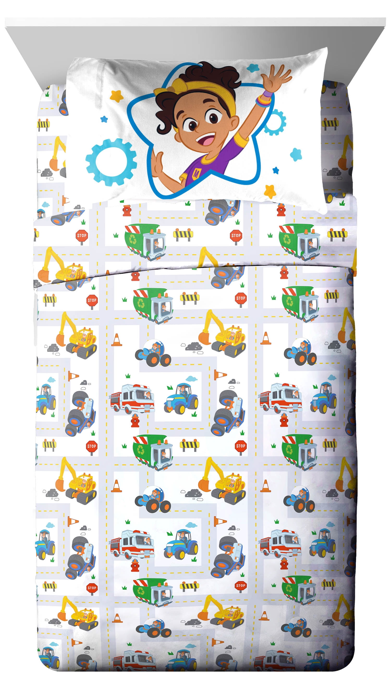Blippi Single Duvet Cover - Official Reversible Bedding Set - Polycotton - Youtuber Tractor Song Design : Buy Online at Best Price in KSA - Souq is now