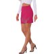 thumbnail image 4 of Falda Chic de Mujeres Inspire con Flecos Brillantes, Cintura Alta, Falda Lápiz Mini S, Rosa Fucsia, 4 of 5