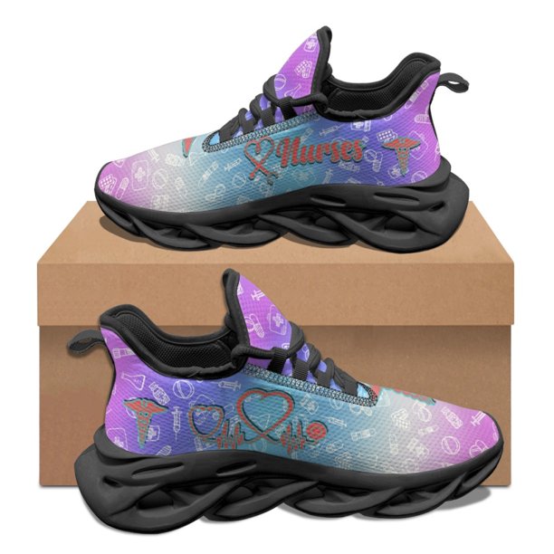 Zapatillas de tenis con diseño de alas de ángel doctor para mujer, estilo enfermera, a la moda, para otoño e invierno, para trabajar al aire libre, transpirables, cómodas y suaves.