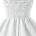 thumbnail image 6 of Fesfesfes Kids Girls Sleeveless Round Neck Casual Summer Dress Solid Color Breathable Playwear,Above-the-Knee Lightweight Outfit for Girls(White,9-10 Years), 6 of 8