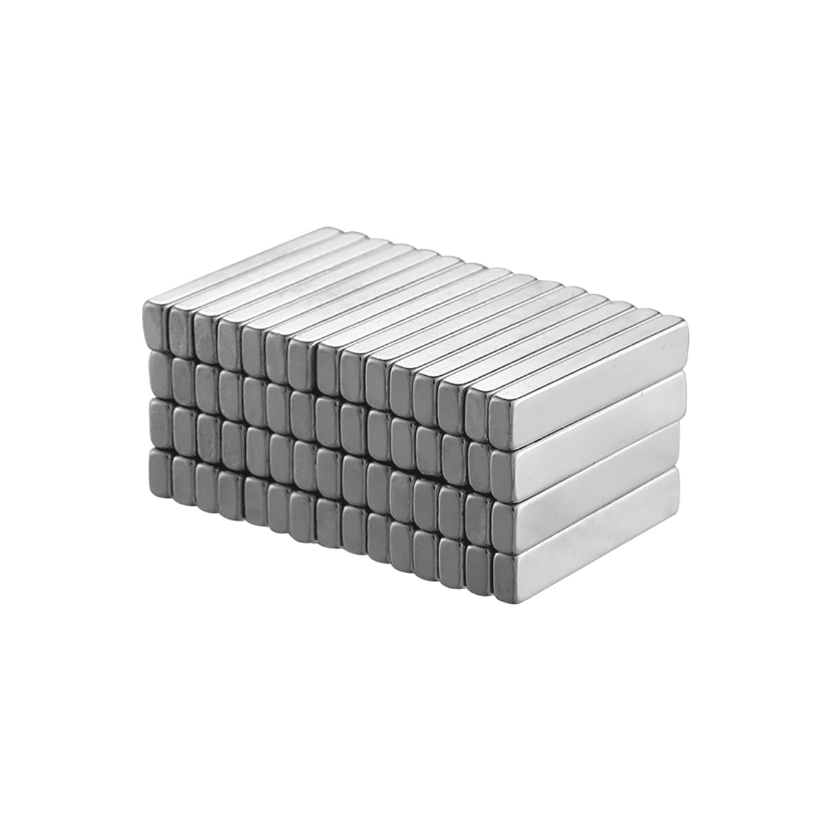 60 Pack Neodymium Block Magnets – 25mm x 5mm x 3mm (0.98" x 0.19" x 0.11")