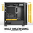 thumbnail image 4 of Antec P10 FLUX, F-LUX Platform, 5 x 120mm Fans Included, Reversible & Swing-Open Front Panel, Air-Concentrating Filter, 5.25" ODD, Fan-Speed Control, Sound-Dampening Side Panels, Mid-Tower Silent, 4 of 10