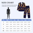 thumbnail image 4 of Balery 2025 Happy New Year 3 Pijama para Hombre de Dos Piezas con Manga Larga, Conjunto de Dormir y Descanso Suave con Bolsillos-Large, 4 of 7