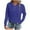 Purple, variant on Lightweight Pullover Hoodies for Women Trendy Casual Hooded Plain Sweatshirt 1/4 Button Pull Over Fall Tops (XL, White)