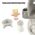 thumbnail image 3 of Replacement Part for Fisher-Price Little People Cuddle 'n Play Nursery Playset - GKP70 ~ Baby Girl Figure ~ Pink Bib with Star ~ Blonde Hair, 3 of 6