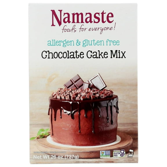 Namaste Foods Gluten Free Cake Mix Chocolate - 26 oz Pack of 3