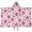 Halloween Pink Ghosts, variant on Halloween Pink Ghosts and Heart Pumpkins Hooded Bath Towel，60"x35" for Ages 3 To 12 Kids, Quick Dry Lightweight Soft Microfiber Hood Beach Towel Cover Up for Kids