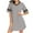 Gray, variant on lmcalzta Plus Size Nightgown for Women Men Cotton Sleepwear Short Sleeve Sleep Shirts Loose Fitted V Neck Nightshirt