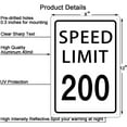 thumbnail image 2 of Speed Limit 10 Mph Sign, Speed Limit Signs Novelty Slow Down Sign Warning Traffic Road Street Sign 8X12 Inches, 2 of 4
