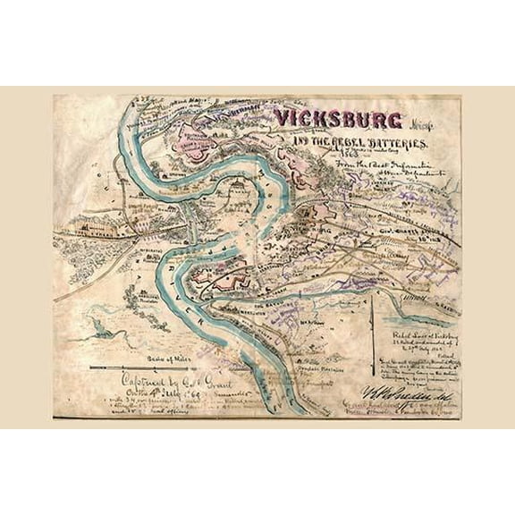 Siege of Vicksburg- Fine Art Canvas Print (20" x 30")