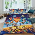 thumbnail image 2 of Crash Bandicoot Conjunto de sábanas temático, trío de piezas, cómodo y amigable con la piel, diseño único, regalo de decoración para el hogar para familiares, amigos y fans, 90 cm * 190 cm, 2 of 6