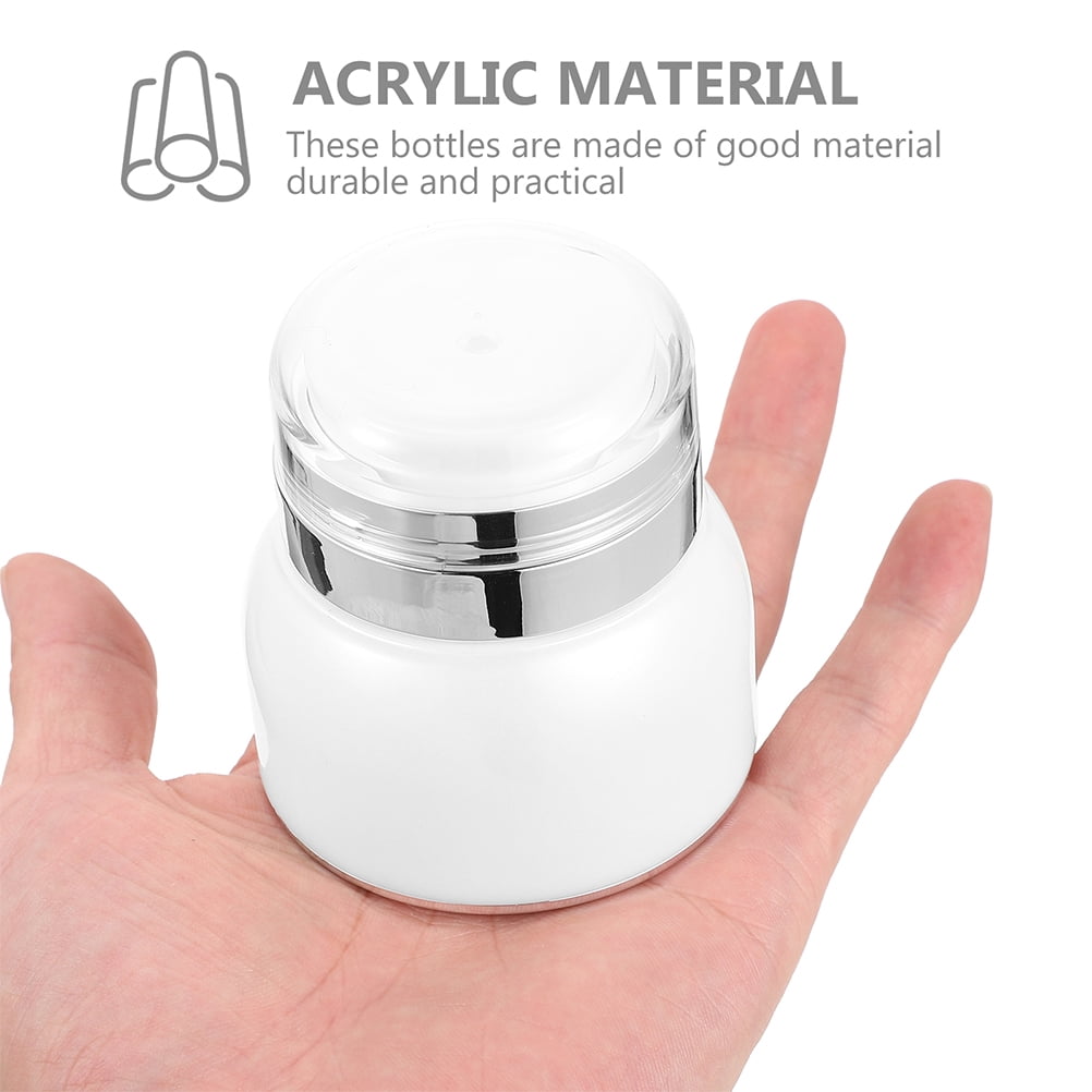 OFFIGAM Set of 3 Airless Pump Bottles for Travel Toiletries, Refillable Containers for Shampoo, Lotion, and Skincare