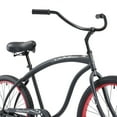 thumbnail image 4 of Firmstrong Bruiser , 26", Men's, Single Speed, Matte Black/Red, 4 of 5