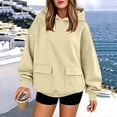 thumbnail image 5 of Guluxicc Womens Plain Hoodies Oversized Airplane Mode Travel Hoodie With Pockets or with Eye Mask Winter Fall Outfits Y2k Clothes, 5 of 7