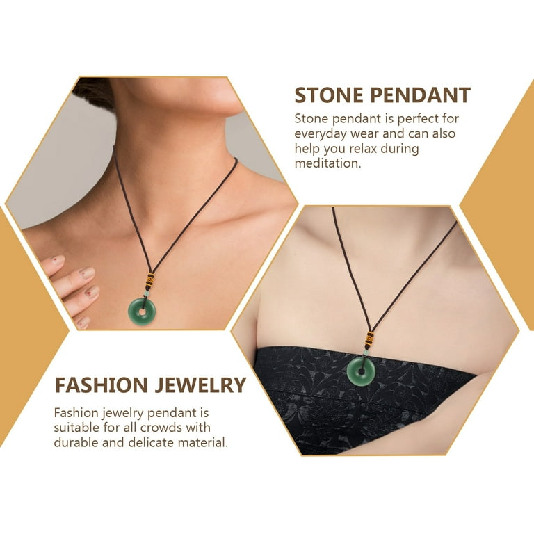Good luck stone necklace deals