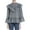 Grey - blkgryp, variant on London Womens Ruffled Knit Blouse, Blue, Medium