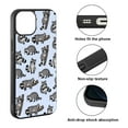 thumbnail image 2 of WIRESTER Soft Rubber Protector Cover Case for Apple iPhone 13 6.1" 2021, Raccoon Funny Playful Postures, 2 of 5