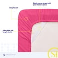 thumbnail image 4 of Sweet Home Collection California King Sheet Sets, Classic 1800 Series Deep Pocket 4 Piece, Luxury Soft Microfiber Bed Sheet Sets, Fuchsia, 4 of 5
