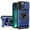 Blue, variant on For iPhone 14 Plus Phone Case,Compatible with Mag-Safe,With 360° Rotatable Ring Holder,Invisible Kickstand,Camera Cover,Heavy Duty Shockproof Anti-fall Drop Protection,Rugged Phone Case,Silver