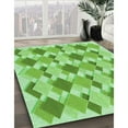 thumbnail image 2 of Ahgly Company Indoor Square Patterned Jade Green Area Rugs, 8' Square, 2 of 6