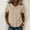*Khaki, variant on Women's Peter Pan Collar Button Down Shirt, Short Sleeve Casual Blouse White,Women's Plus S
