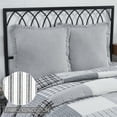 thumbnail image 4 of VHC Brands, Sawyer Mill Ticking Stripe Euro Sham, Black, 26x26, 4 of 5