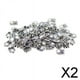thumbnail image 1 of Cuentas Sueltas de Metal Perfecl 2X 100x Espaciador de Búho de Plata, 1 of 8
