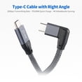 thumbnail image 2 of Adaptador Cable tipo C Eccomum ángulo recto PD100W 4K carga rápida 0.5m, 2 of 3
