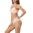 thumbnail image 4 of NOMADIC NOOK Women's Underwire Lightly Bra Adjustable Straps Push-up Soft 3/4 Cup T-shirt Bralette 2 Packs, 4 of 4